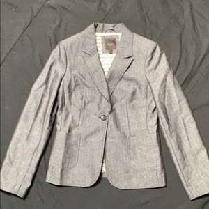 The Limited Blue Gray Textured Blazer